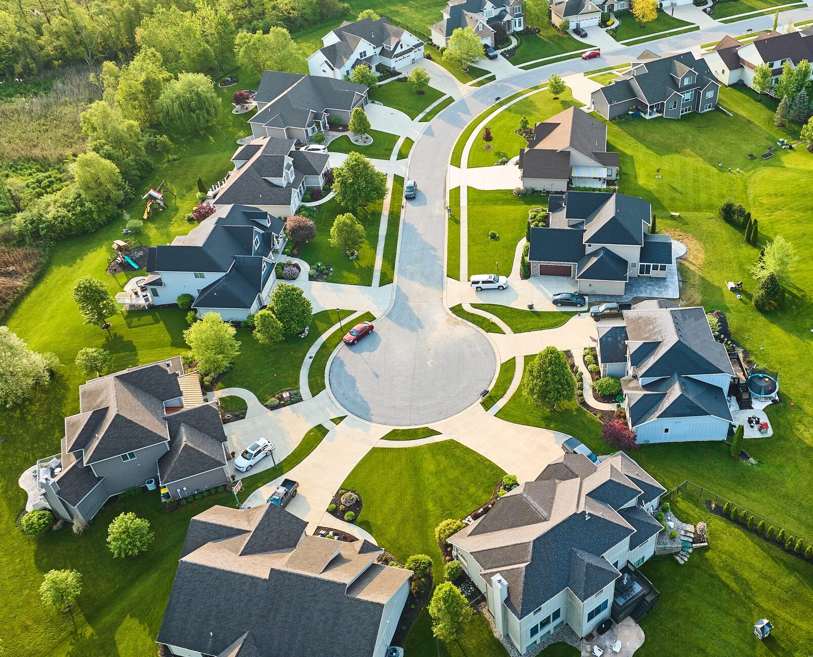 Circular neighborhood street layout