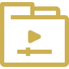 Video file icon with play symbol