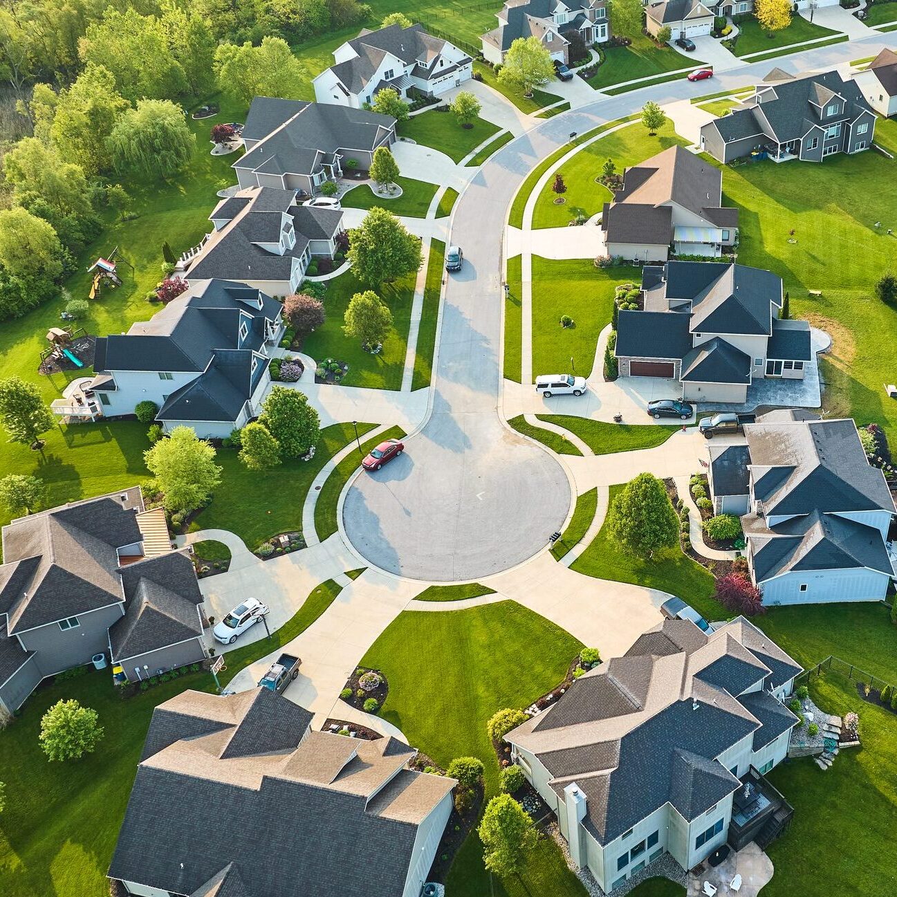 Circular neighborhood street layout